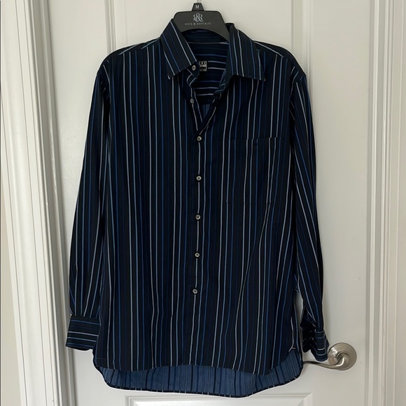 Ike Behar Other - Ike Behar Black and Blue Men’s Striped Button Down ❤️